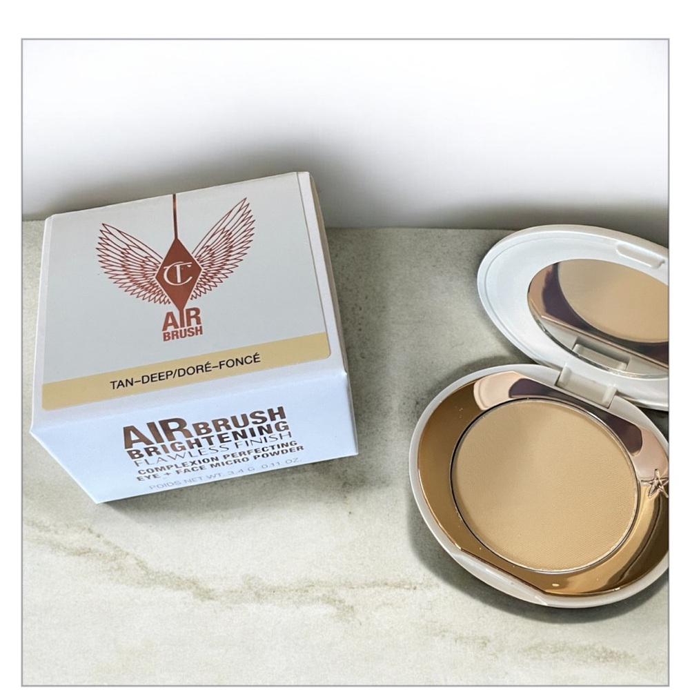 Charlotte Tilbury Airbrush Brightening Powder in Tan-Deep TRAVEL SIZE NEW